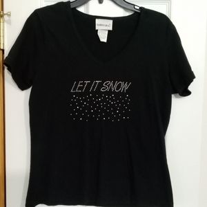 Fashion Bug Women's Black Winter T-shirt